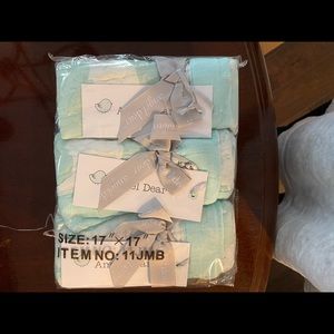 NWT Angel Dear 3 pack burp cloths in Bunny Mint